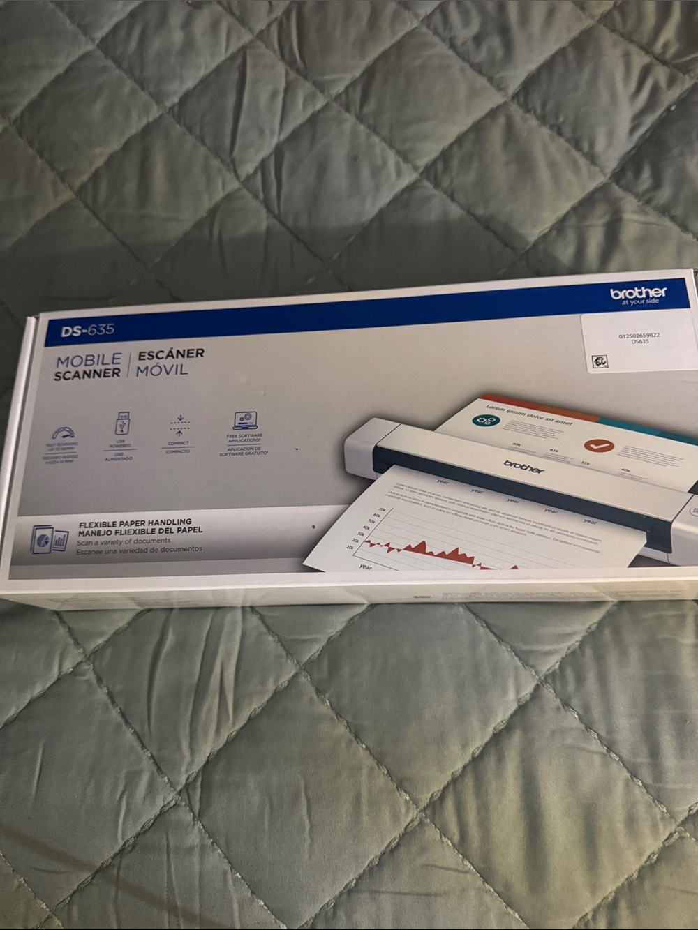 Brother Mobile Scanner in White and Blue Accent